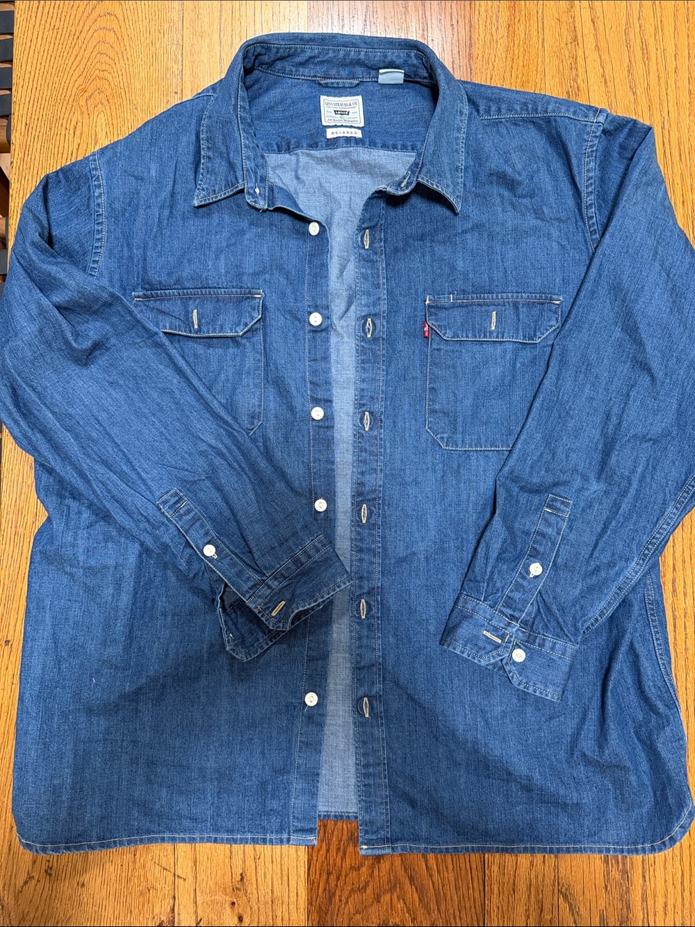 Levi's Dark Blue Denim Work Shirt